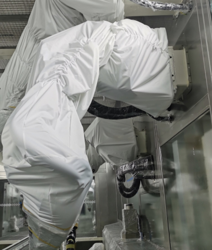 ABB KUKA রোবট আর্ম স্প্রেিং ওয়ার্কশপের জন্য রোবট সুরক্ষা সিস্টেমের পোশাক