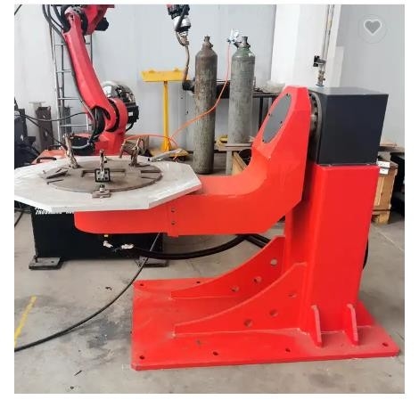 FANUC ডুয়াল অ্যাক্সিস রোবট পজিশনার এল টাইপ আর্ক ওয়েল্ডিং রোবোটিক পজিশনার 300KG 450mm
